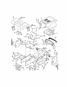 Part Location Diagram of 154989X558 Craftsman Hood