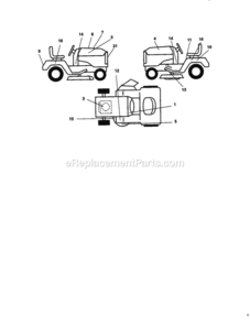 Page G Diagram and Parts List for 917270513  Craftsman Lawn Tractor
