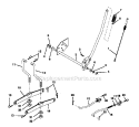 Lift Assembly Diagram and Parts List for 917270532  Craftsman Lawn Tractor