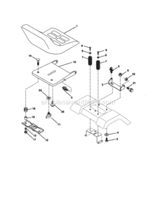 Page F Diagram and Parts List for 917270533  Craftsman Lawn Tractor