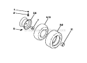 Wheels_And_Tires Diagram and Parts List for 917270641  Craftsman Lawn Mower