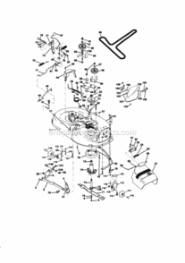 Page J Diagram and Parts List for 917270712  Craftsman Lawn Tractor