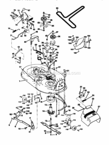 Page J Diagram and Parts List for 917270721  Craftsman Lawn Tractor