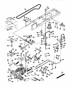 Page C Diagram and Parts List for 917270722  Craftsman Lawn Tractor