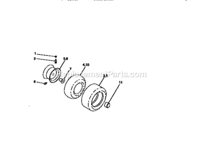 Page H Diagram and Parts List for 917270722  Craftsman Lawn Tractor