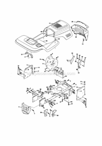 Page B Diagram and Parts List for 917270723  Craftsman Lawn Tractor