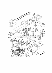 Page C Diagram and Parts List for 917270723  Craftsman Lawn Tractor
