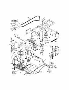 Page C Diagram and Parts List for 917270752  Craftsman Lawn Tractor