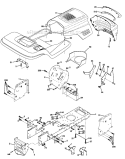 Chassis And Enclosures Diagram and Parts List for 917270760  Craftsman Lawn Tractor