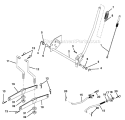 Lift Assembly Diagram and Parts List for 917270760  Craftsman Lawn Tractor