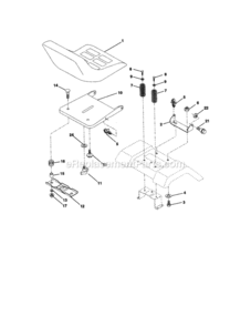 Page F Diagram and Parts List for 917270771  Craftsman Lawn Tractor