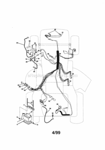 Part Location Diagram of 166660 Craftsman Engine Harness