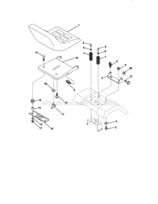 Page F Diagram and Parts List for 917270781  Craftsman Lawn Tractor