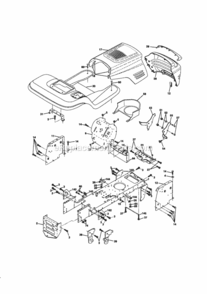 Page B Diagram and Parts List for 917270782  Craftsman Lawn Tractor