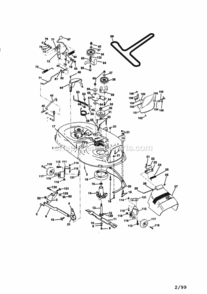Page J Diagram and Parts List for 917270811  Craftsman Lawn Tractor