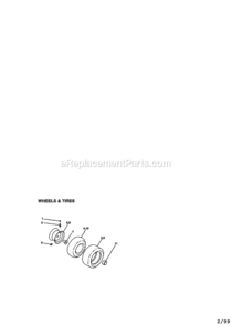 Page H Diagram and Parts List for 917270811  Craftsman Lawn Tractor