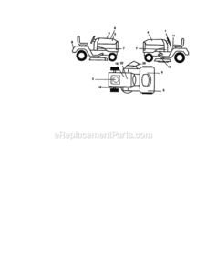 Page G Diagram and Parts List for 917270814  Craftsman Lawn Tractor