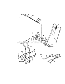 Page H Diagram and Parts List for 917270814  Craftsman Lawn Tractor