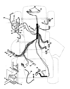 Electrical Diagram and Parts List for 917270821  Craftsman Lawn Tractor