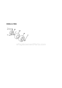 Page H Diagram and Parts List for 917270823  Craftsman Lawn Tractor