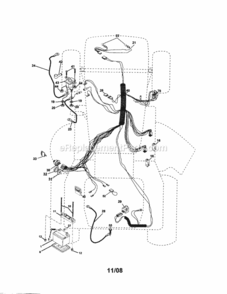 Page A Diagram and Parts List for 917270824  Craftsman Lawn Tractor