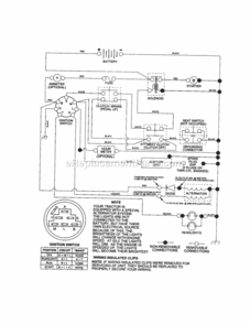 Page K Diagram and Parts List for 917270824  Craftsman Lawn Tractor