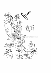 Page J Diagram and Parts List for 917270830  Craftsman Lawn Tractor