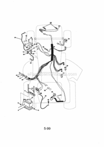 Part Location Diagram of 583032101 Craftsman Ignition Harness