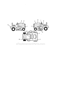 Page G Diagram and Parts List for 917270831  Craftsman Lawn Tractor