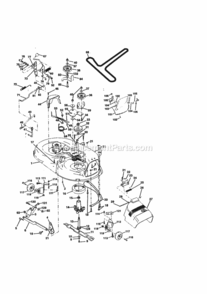 Page J Diagram and Parts List for 917270840  Craftsman Lawn Tractor