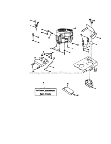 Page E Diagram and Parts List for 917270851  Craftsman Lawn Tractor