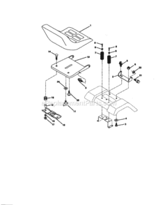 Page F Diagram and Parts List for 917270851  Craftsman Lawn Tractor