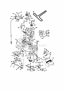 Page J Diagram and Parts List for 917270861  Craftsman Lawn Tractor