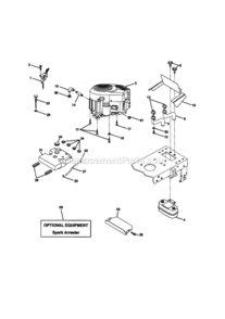 Page E Diagram and Parts List for 917270861  Craftsman Lawn Tractor
