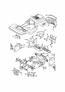 Page B Diagram and Parts List for 917270891  Craftsman Lawn Tractor