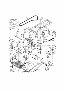 Page C Diagram and Parts List for 917270891  Craftsman Lawn Tractor