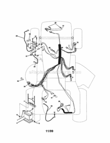 Part Location Diagram of 170242 Craftsman Engine Harness
