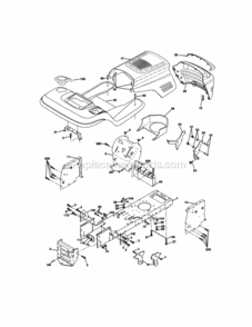 Page B Diagram and Parts List for 917270911  Craftsman Lawn Tractor