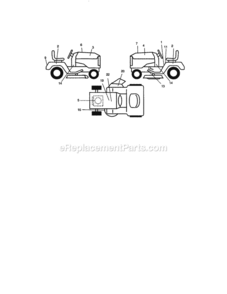 Page G Diagram and Parts List for 917270920  Craftsman Lawn Tractor