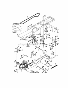 Page C Diagram and Parts List for 917270921  Craftsman Lawn Tractor