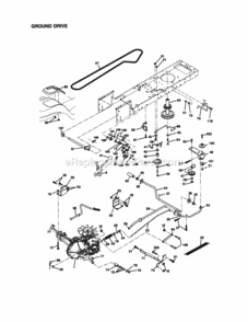 Page C Diagram and Parts List for 917270923  Craftsman Lawn Tractor