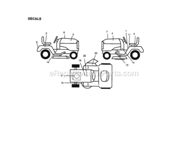Page G Diagram and Parts List for 917270923  Craftsman Lawn Tractor