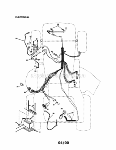 Page A Diagram and Parts List for 917270930  Craftsman Lawn Tractor