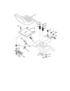 Page F Diagram and Parts List for 917270940  Craftsman Lawn Tractor