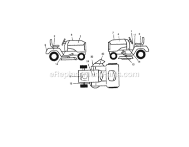 Page G Diagram and Parts List for 917270940  Craftsman Lawn Tractor