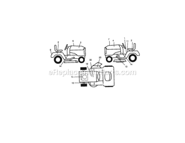 Page G Diagram and Parts List for 917270941  Craftsman Lawn Tractor