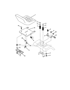 Page F Diagram and Parts List for 917270962  Craftsman Lawn Tractor