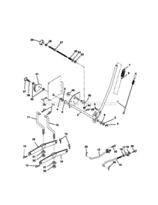 Page G Diagram and Parts List for 917270962  Craftsman Lawn Tractor