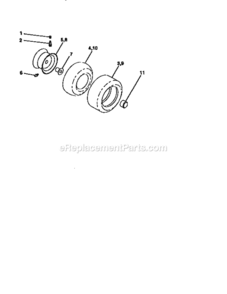 Page H Diagram and Parts List for 917271021  Craftsman Lawn Tractor