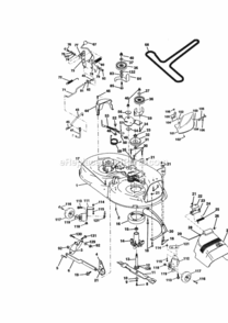 Page J Diagram and Parts List for 917271022  Craftsman Lawn Tractor